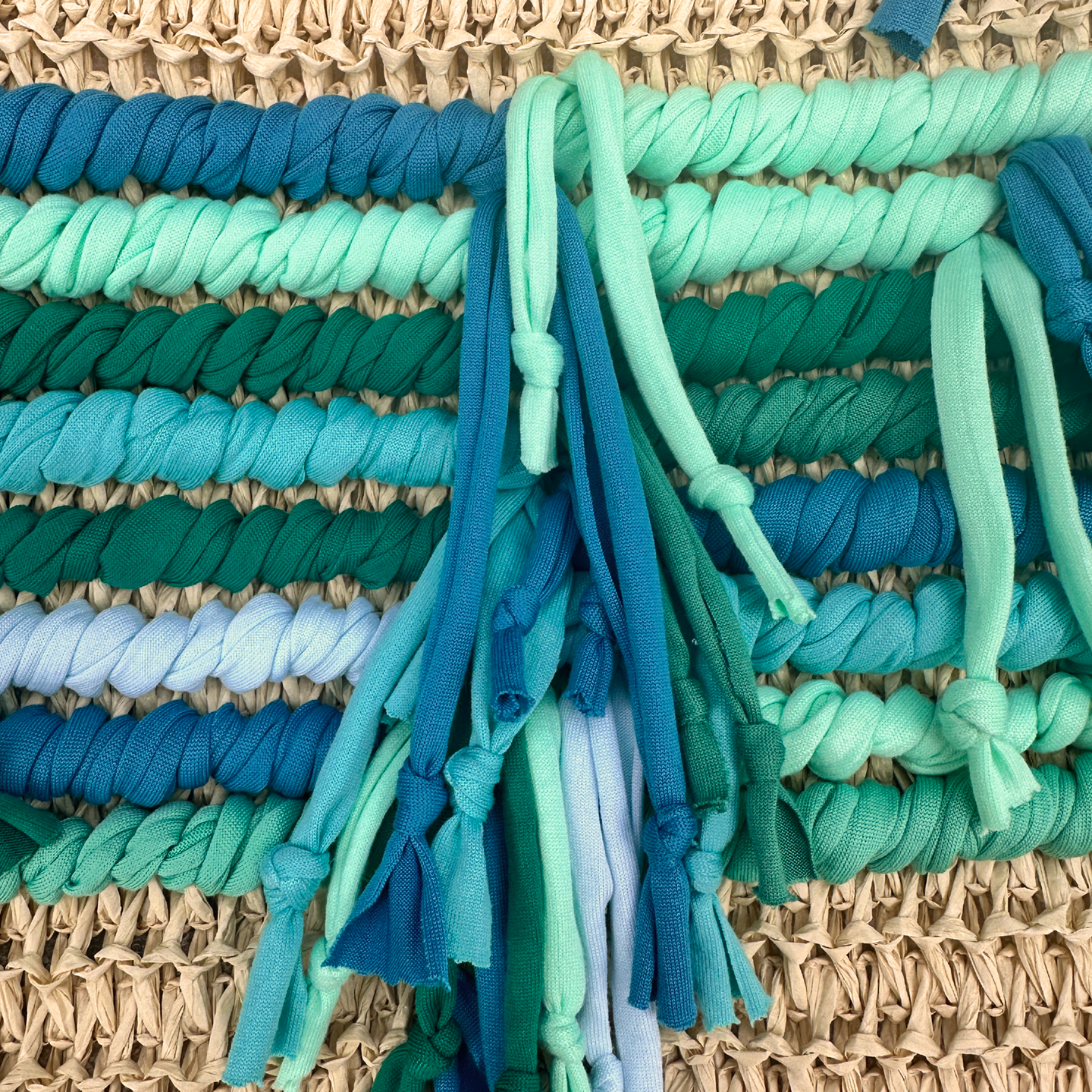 Basttasche Damen Shopper groß – Summer Weaves #091