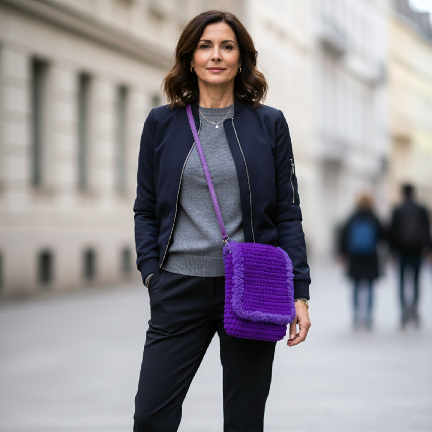 HOOK #122 – Purple Edge (Samtgarn mit Kunstfellkante)