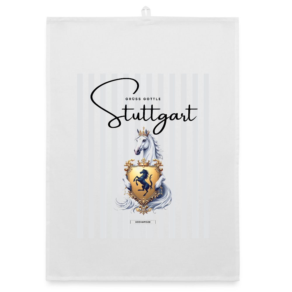 CITY STUTTGART Organic Geschirrtuch / Stoffserviette - Weiß