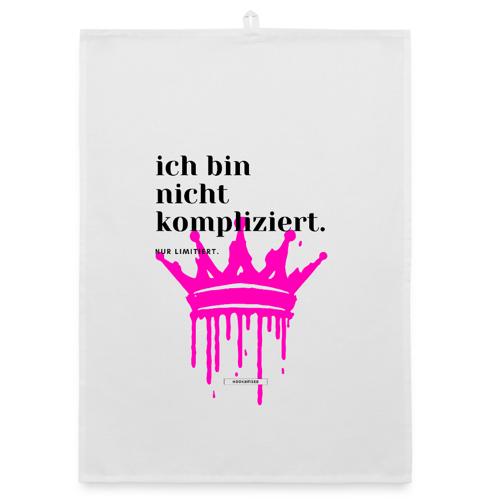 TRUE TALK #2 Organic Geschirrtuch / Stoffserviette - Weiß