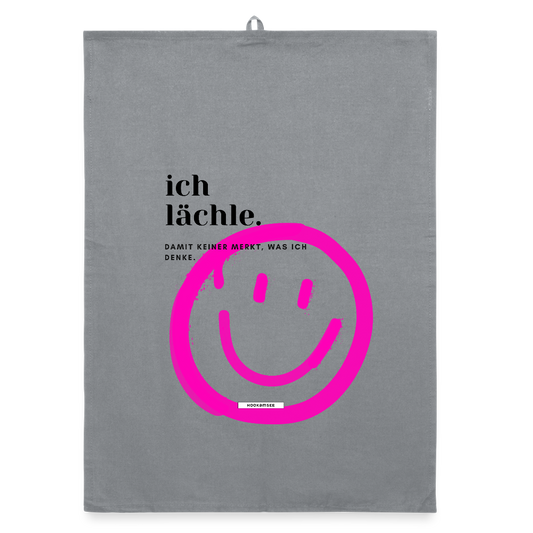 TRUE TALK #10 Organic Geschirrtuch / Stoffserviette - Grau