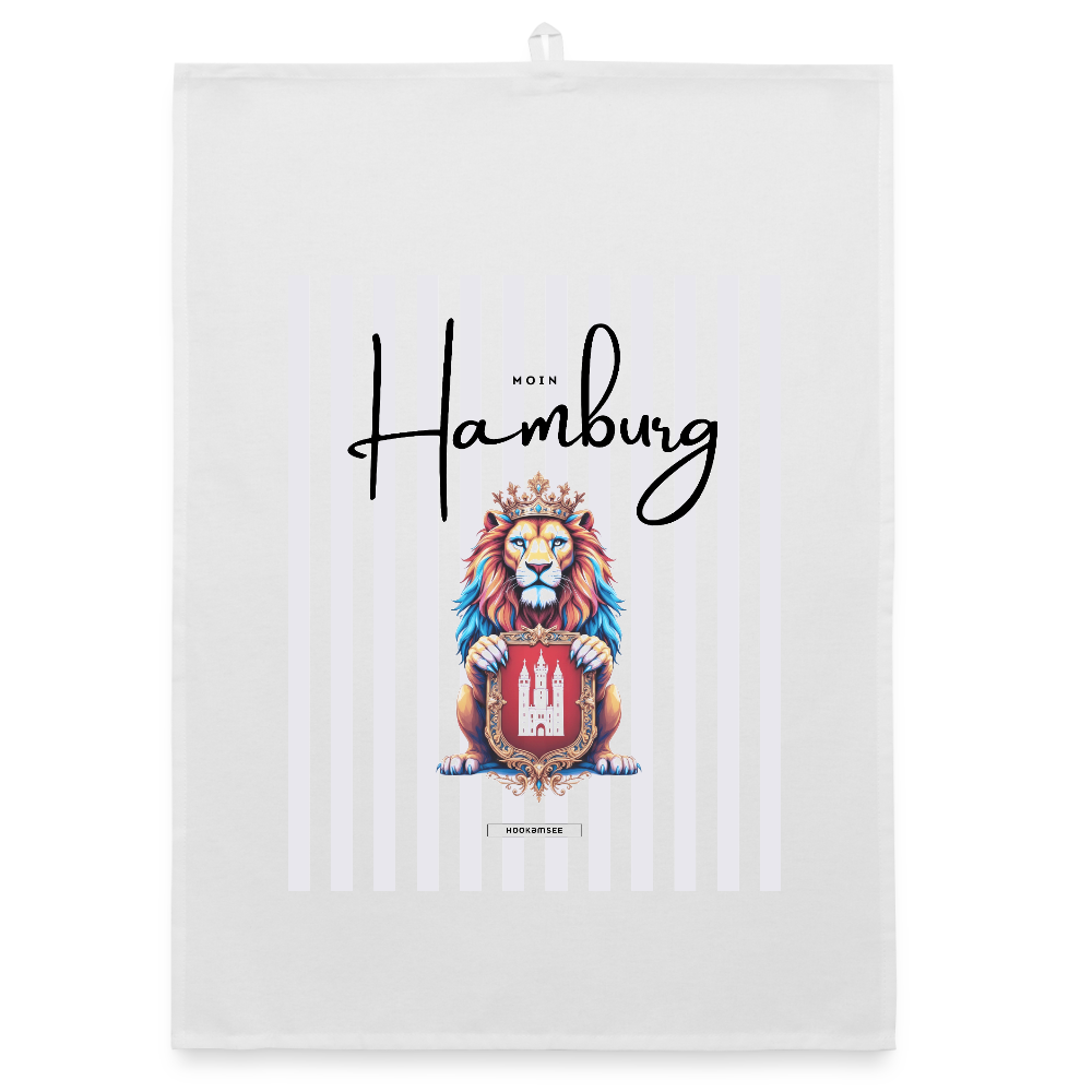 CITY HAMBURG Organic Geschirrtuch / Stoffserviette - Weiß