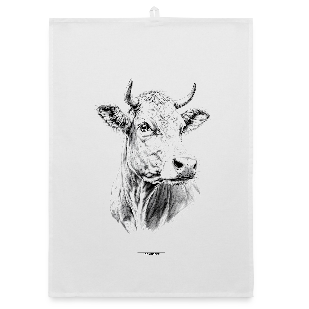 FAUNA RIND Organic Geschirrtuch / Stoffserviette - Weiß