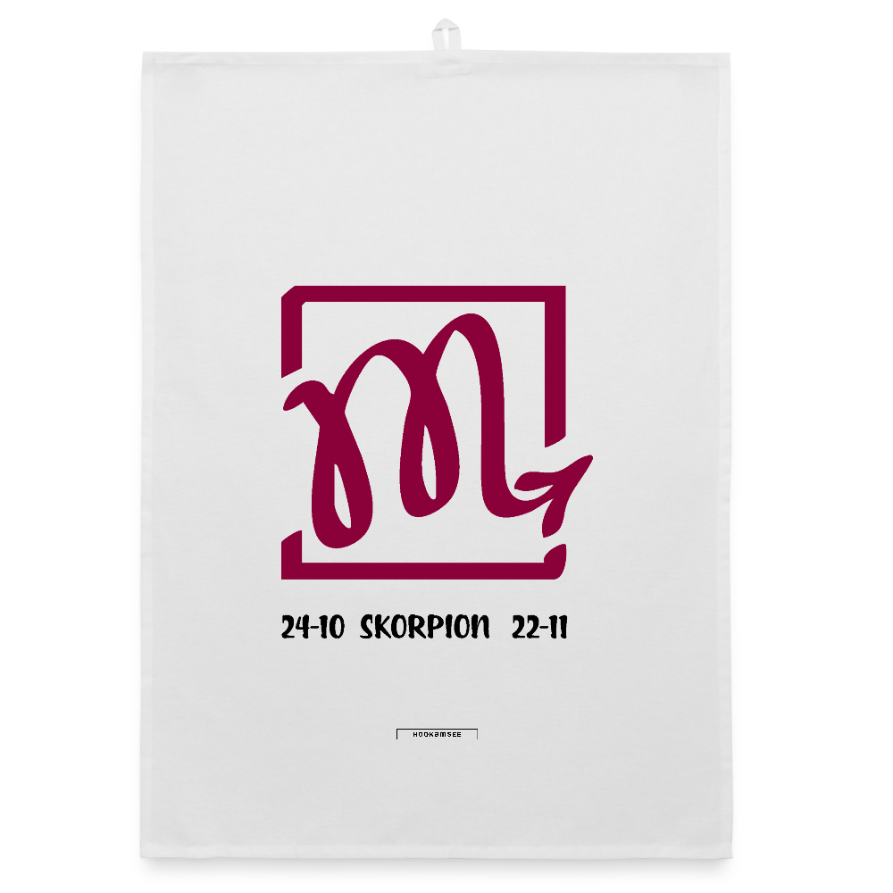 ASTRA SKORPION Organic Geschirrtuch / Stoffserviette - Weiß