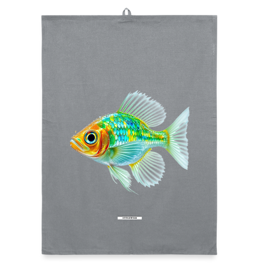 AQUA LIME REEF Organic Geschirrtuch / Stoffserviette - Grau