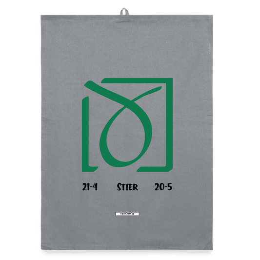 ASTRA STIER Organic Geschirrtuch / Stoffserviette - Grau