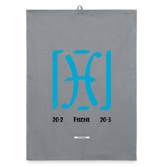 ASTRA FISCHE Organic Geschirrtuch / Stoffserviette - Grau