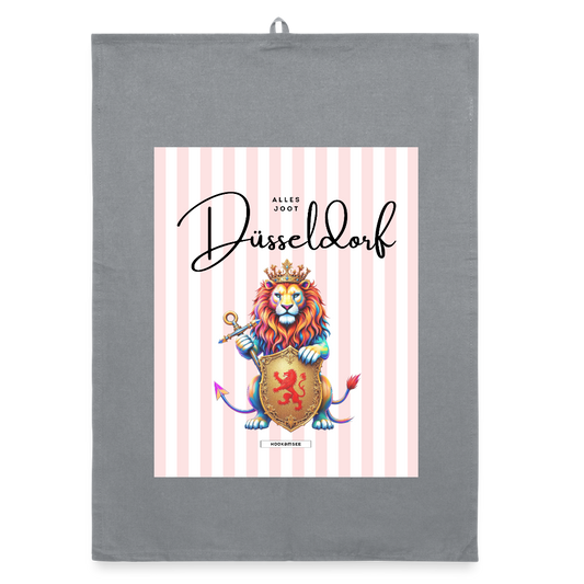CITY DÜSSELDORF Organic Geschirrtuch / Stoffserviette - Grau