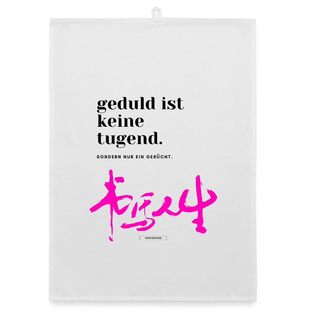 TRUE TALK #7 Organic Geschirrtuch / Stoffserviette - Weiß