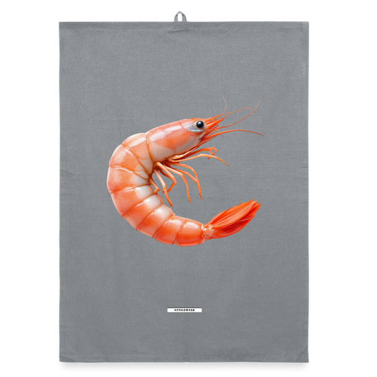 AQUA SHRIMP CORAL Organic Geschirrtuch / Stoffserviette - Grau