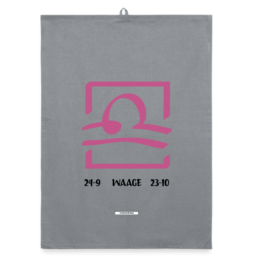 ASTRA WAAGE Organic Geschirrtuch / Stoffserviette - Grau