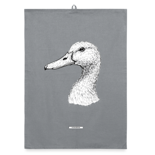 FAUNA GANS Organic Geschirrtuch / Stoffserviette - Grau