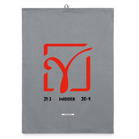 ASTRA WIDDER Organic Geschirrtuch / Stoffserviette - Grau