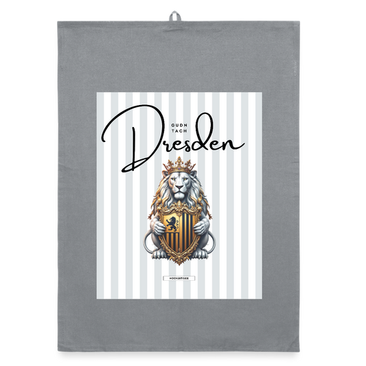 CITY DRESDEN Organic Geschirrtuch / Stoffserviette - Grau
