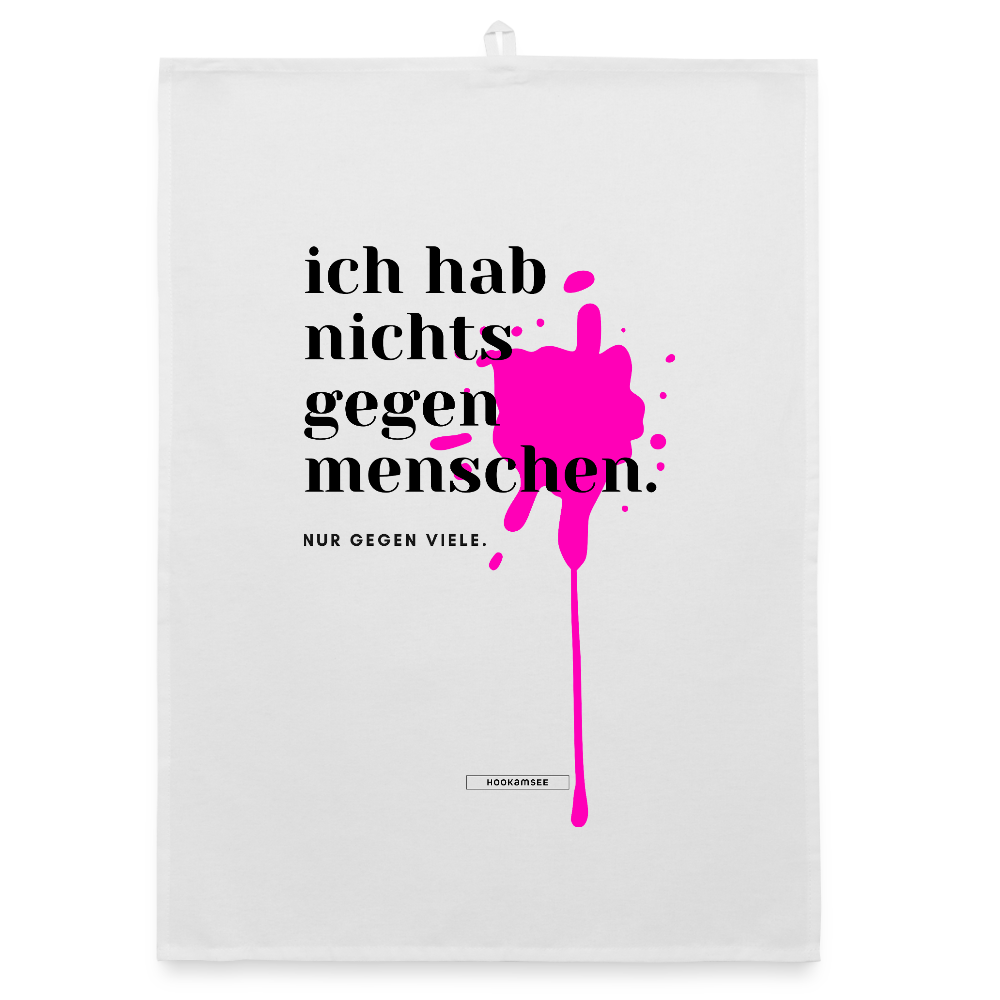 TRUE TALK #11 Organic Geschirrtuch / Stoffserviette - Weiß