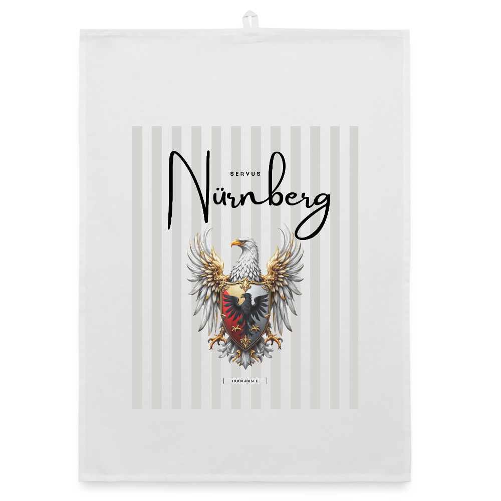 CITY NÜRNBERG Organic Geschirrtuch / Stoffserviette - Weiß