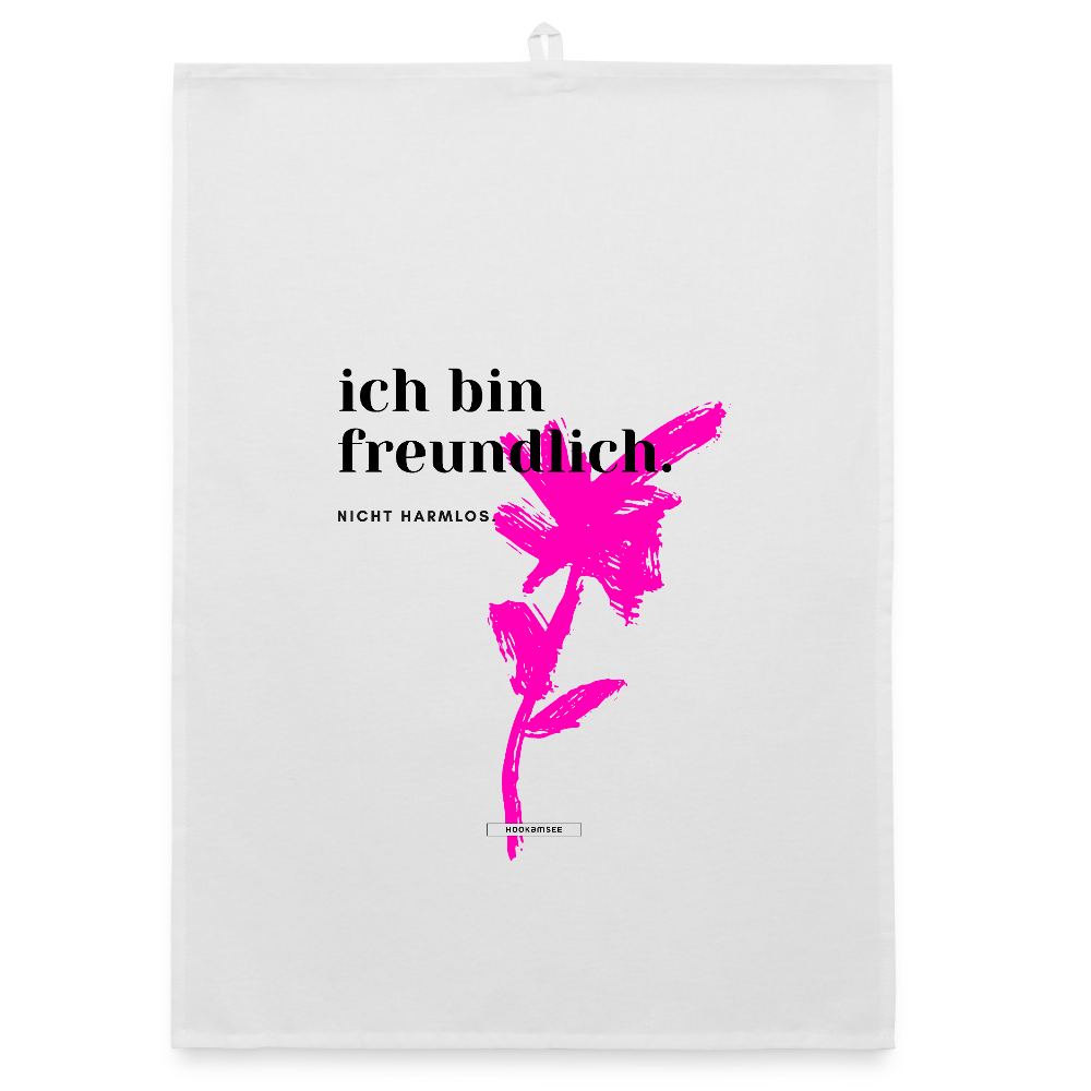 TRUE TALK #15 Organic Geschirrtuch / Stoffserviette - Weiß