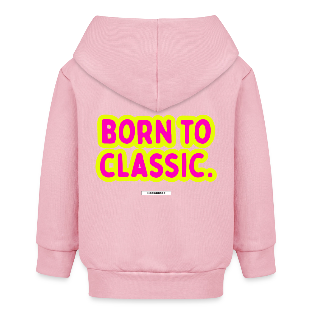Baby Organic Kapuzenjacke – Born to Classic - Hellrosa