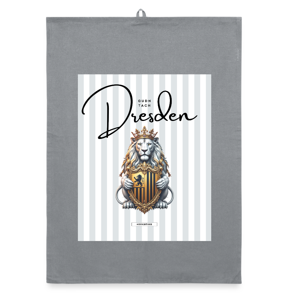 CITY DRESDEN Organic Geschirrtuch / Stoffserviette - Grau