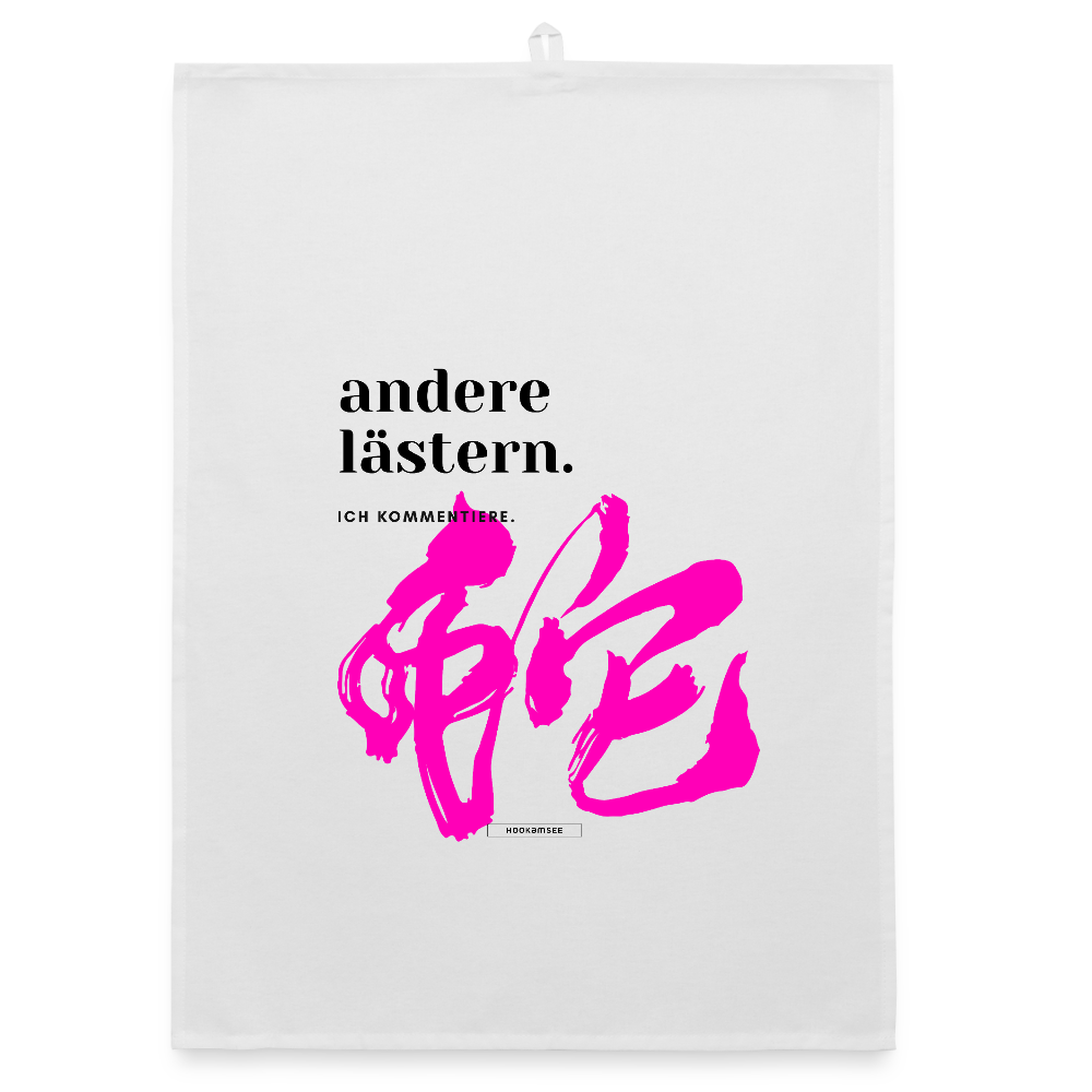 TRUE TALK #8 Organic Geschirrtuch / Stoffserviette - Weiß