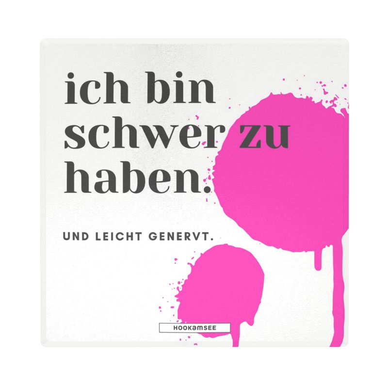 Keramikuntersetzer 4er-Set „Klartext“