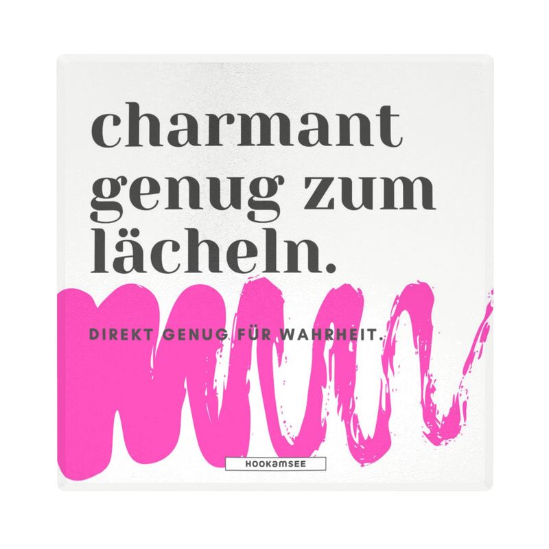 Keramikuntersetzer 4er-Set „Haltung“