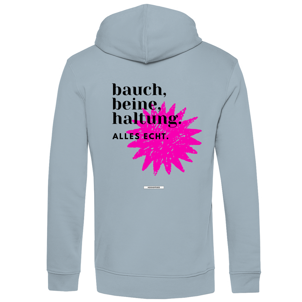 Hoodie "Bauch, Beine, Haltung"