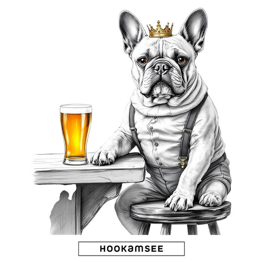 Unisex Cap Frenchie Same Pint von HOOKamSEE mit Frenchie Motiv und Bierglas