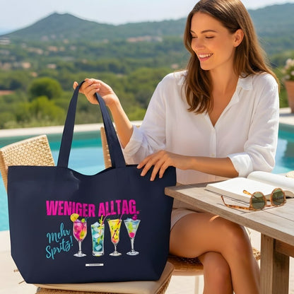 Große Shopping Bag "Weniger Alltag. Mehr Spritz!" #168