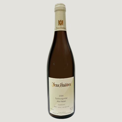 Flasche Jean Stodden Spätburgunder Alte Reben 2004 auf hellem Hintergrund – Gesamtansicht.