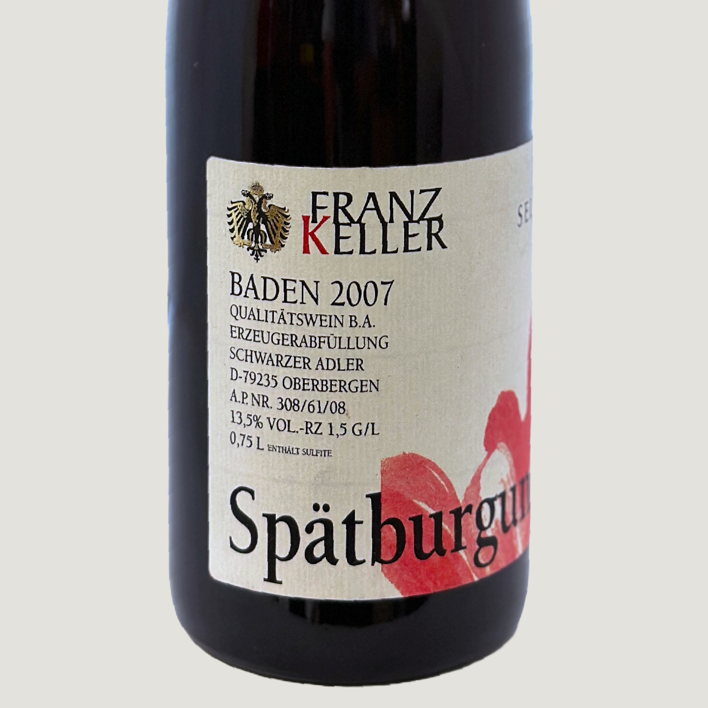 Franz Keller Spätburgunder Selection „A“ 2007 (0,75 l)