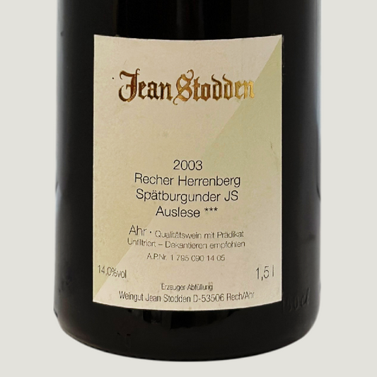 Jean Stodden Spätburgunder Recher Herrenberg JS Auslese 2003 Magnum (1,5 l)