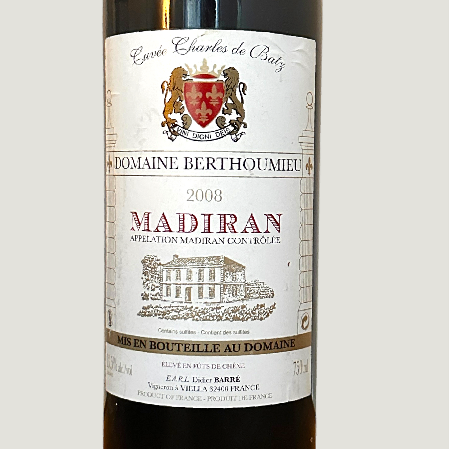 Domaine Berthoumieu Cuvée Charles de Batz 2008 (0,75 l)