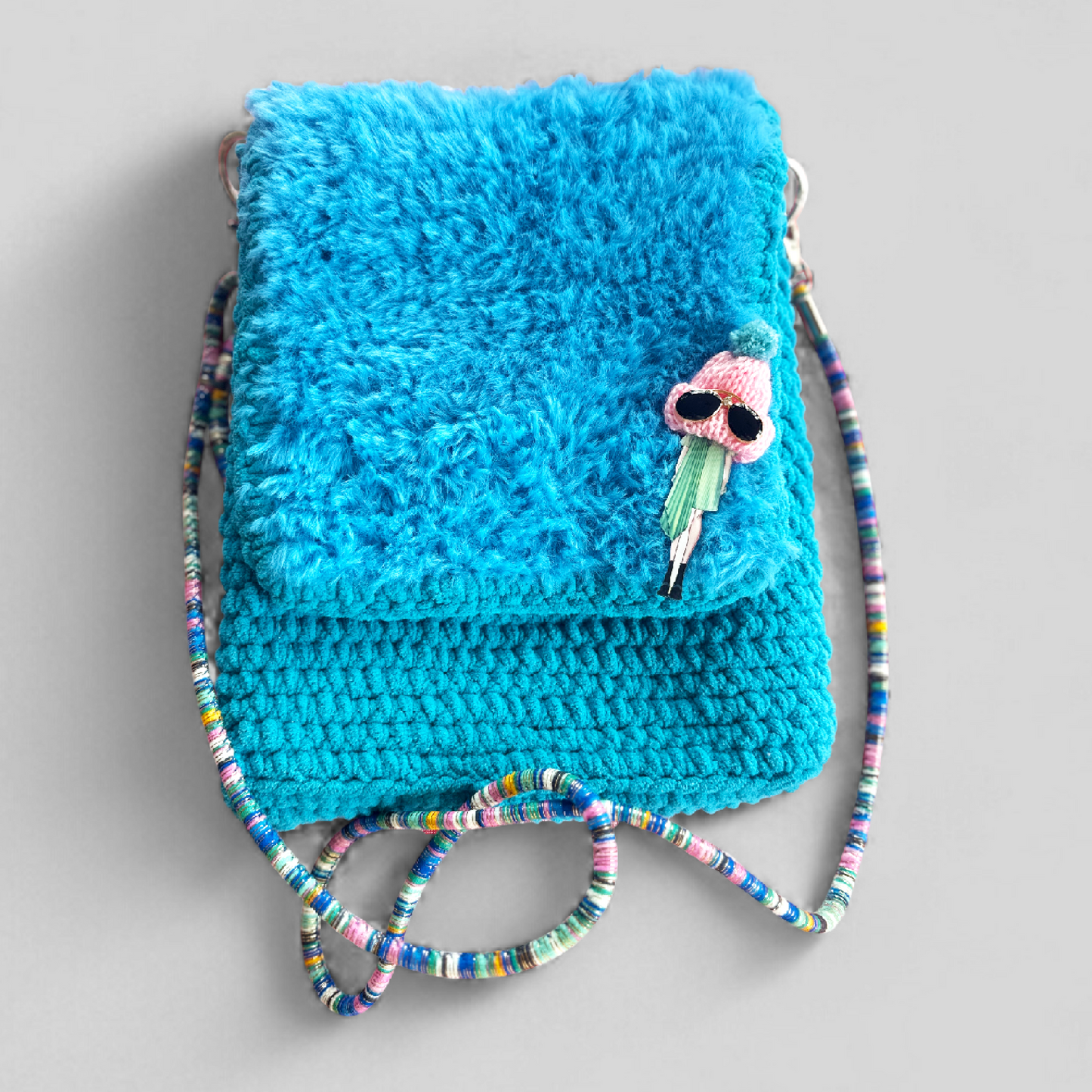 HOOK #140 – Blue Breeze (Samtgarn mit Kunstfell)