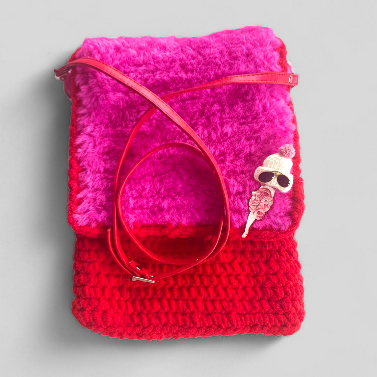 HOOK #141 – Pink Power (Samtgarn mit Kunstfell)