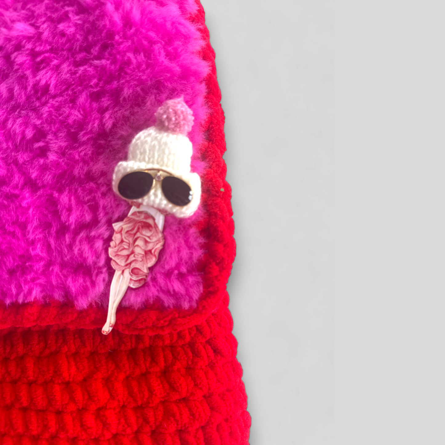 HOOK #141 – Pink Power (Samtgarn mit Kunstfell)