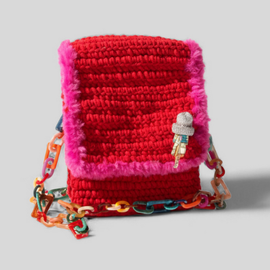 HOOK #143 – Red Rebel (Samtgarn mit Kunstfell)