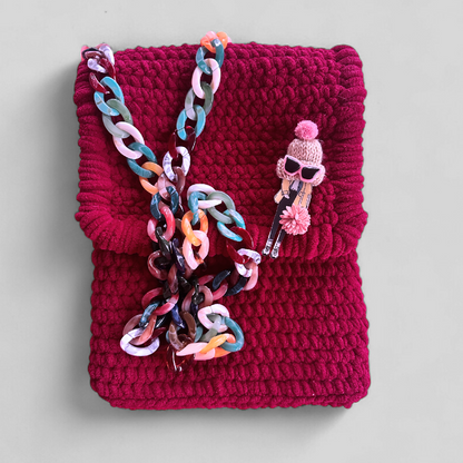 HOOK #146 – Berry Bliss (Samtgarn mit Acryl-Kettengurt)