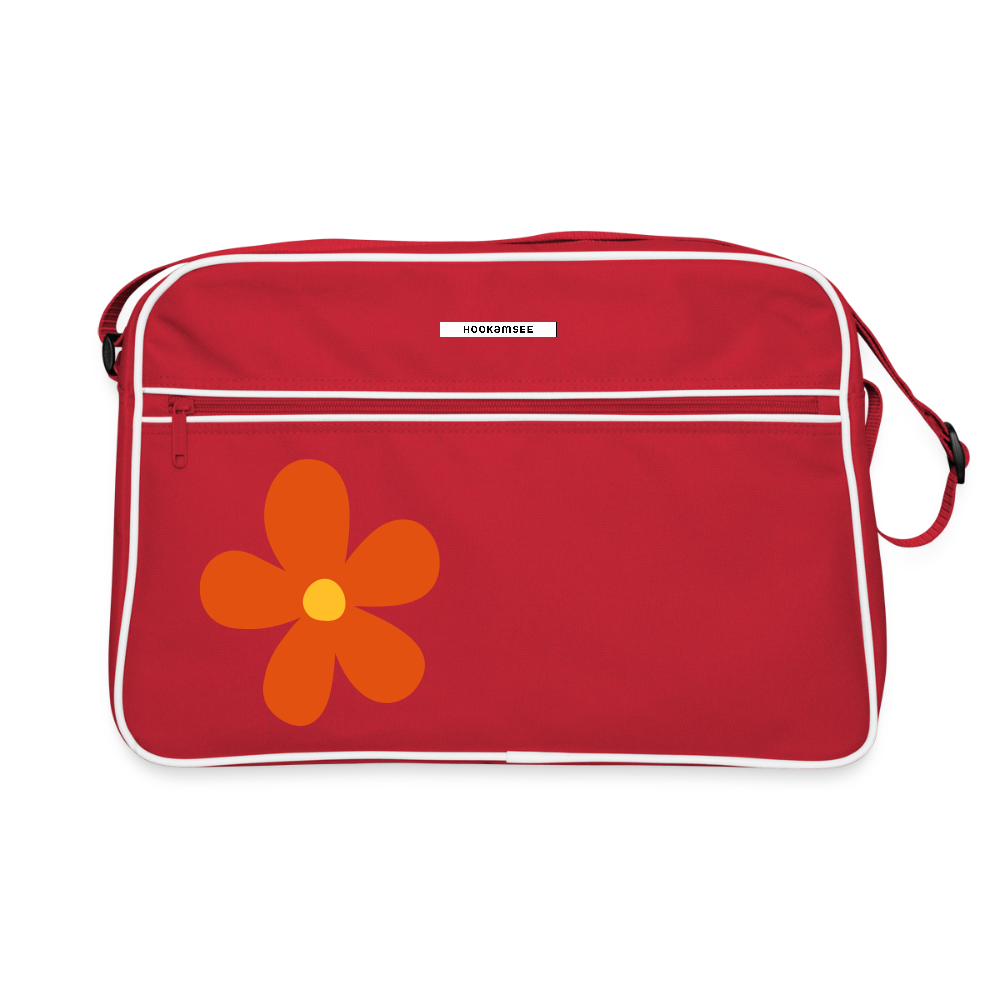 Retro Bag – Flower Edition - Rot/Weiß