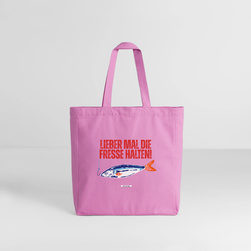 Große Shopping Bag "Lieber mal die Fresse halten" #162 - Pink