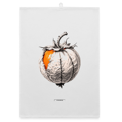 FLORA PHYSALIS Organic Geschirrtuch / Stoffserviette - Weiß