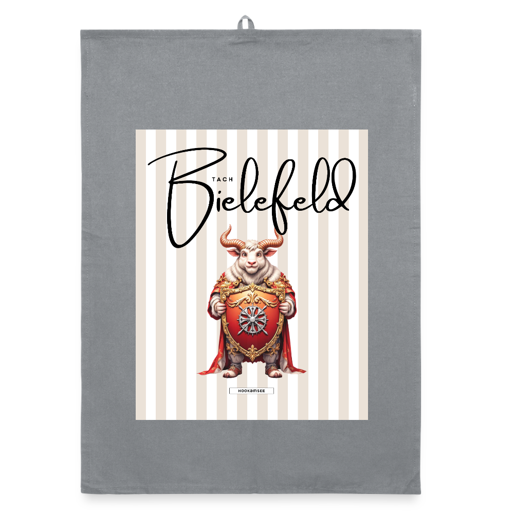 CITY BIELEFELD Organic Geschirrtuch / Stoffserviette - Grau