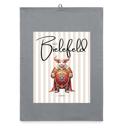 CITY BIELEFELD Organic Geschirrtuch / Stoffserviette - Grau