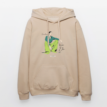 Hoodie Karma kennt keine Eile. - Sand