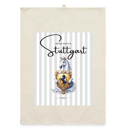 CITY STUTTGART Organic Geschirrtuch / Stoffserviette - Natur