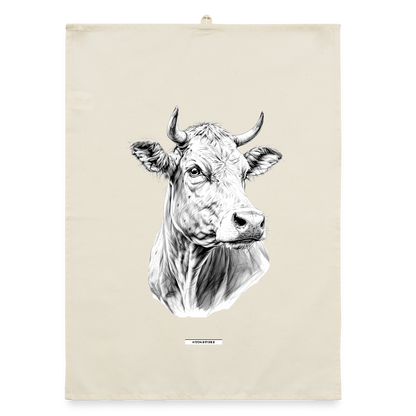 FAUNA RIND Organic Geschirrtuch / Stoffserviette - Natur