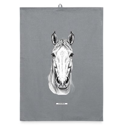 FAUNA PFERD Organic Geschirrtuch / Stoffserviette - Grau