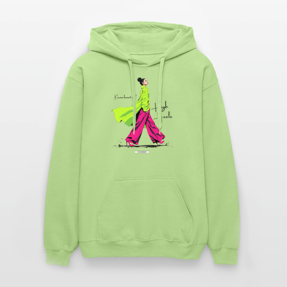 Hoodie Karma kommt auf High Heels - Pistazie