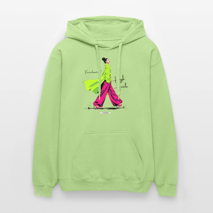 Hoodie Karma kommt auf High Heels - Pistazie