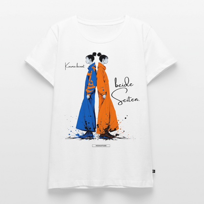 Shirt Karma kennt beide Seiten. - Weiß
